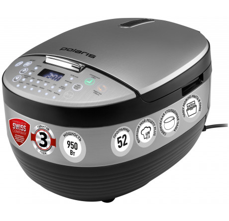 Мультиварка Polaris PMC 0490AD серебристый  Polaris - krselo-experts.ru – фото 1