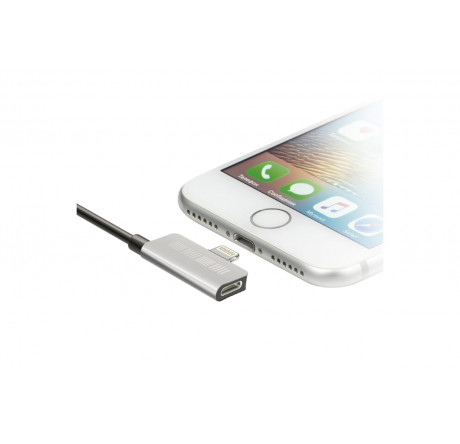 Interstep Lightning, ChargeN Listen,0,2м,Bk/Slv,TPE,мет.кон Кабель  INTERSTEP - krselo-experts.ru – фото 1