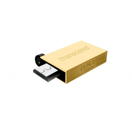 USB флеш-карта Transcend 16GB JETFLASH 380 OTG (Gold) Transcend - krselo-experts.ru – фото 2