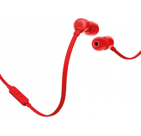JBL T110RED  T110, красная Гарнитура JBL - krselo-experts.ru – фото 1