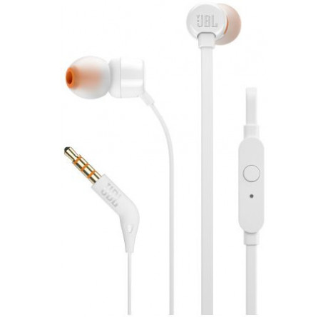 JBL T110, белая Гарнитура JBL - krselo-experts.ru – фото 1
