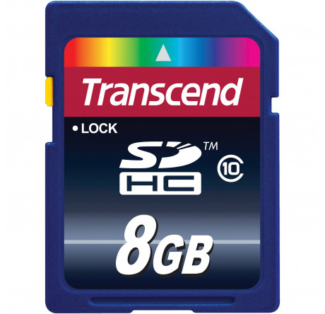 Карта памяти Transcend 8GB SDHC Class10 Transcend - krselo-experts.ru – фото 1