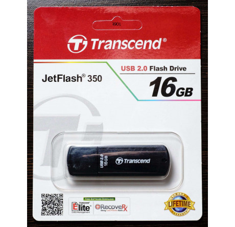 USB флеш-накопитель Transcend 350 USB 2.0 Flash Drive 16GB Transcend - krselo-experts.ru – фото 1