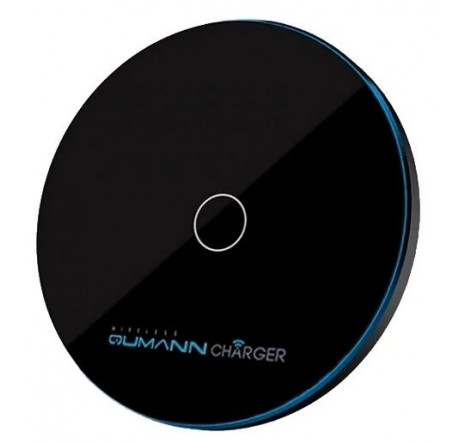 Qumann QWC-02 Wireless Disc Qi Fast Charger Black 50520 Беспроводное зарядное устройство  QUMANN - krselo-experts.ru – фото 1
