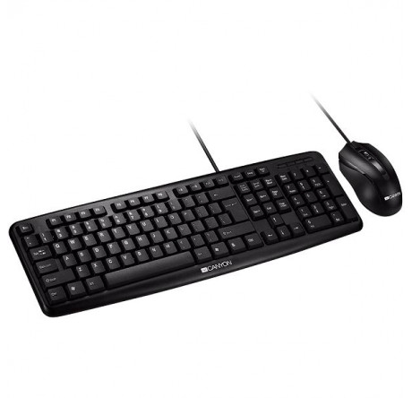 Canyon C8CNECSE USB standard KB water resistant RU layout bundle with optical 3D wired mice Комплект CANYON - krselo-experts.ru – фото 1