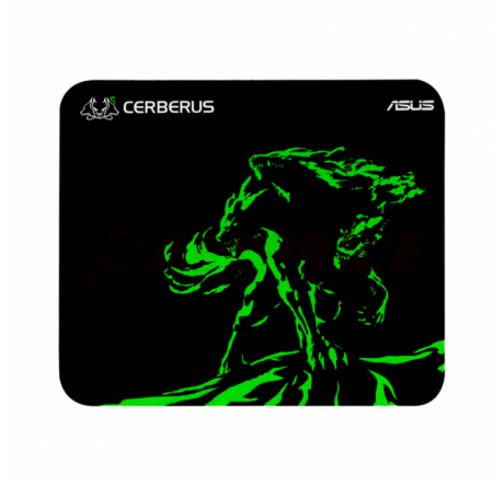 Коврик игровой Asus Cerberus Mini чёрный/зелёный (250 x 210 x 2  Asus - krselo-experts.ru – фото 1