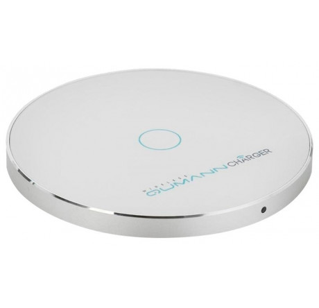 Qumann QWC-02 Wireless Disc Qi Fast Charger White 50521 Беспроводное зарядное устройство  QUMANN - krselo-experts.ru – фото 1