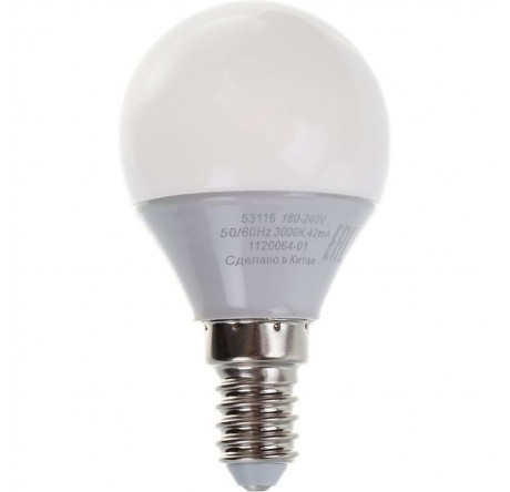 GAUSS LED ELEMENTARY GLOBE 6W E14 GAUSS - krselo-experts.ru – фото 1
