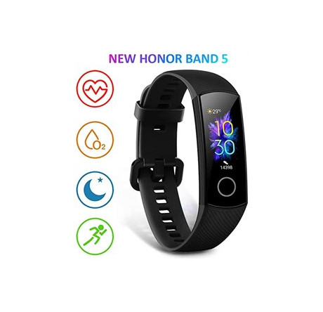 Honor Band 5 Black/0,95” AMOLED/кардио, спортивный, бассейн режимы/TruSleep/водонепро Фитнес-браслет Huawei - krselo-experts.ru – фото 1