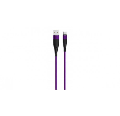 Partner-Olmio SOLID, USB 2.0 - Type-C, 1.2м, 2.1A, усиленный, цвет титановый 039050 Кабель  PARTNER - krselo-experts.ru – фото 1