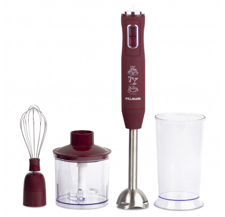 Блендер Willmark WHB-1450PS бордовый  WILLMARK - krselo-experts.ru – фото 1