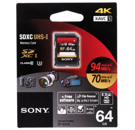 Карта памяти Sony SDHC 64 Gb Class 10 Sony - krselo-experts.ru – фото 1
