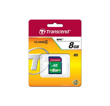 Карта памяти SDHC Transcend 8GB (TS8GSDHC4) Transcend - krselo-experts.ru – фото 1