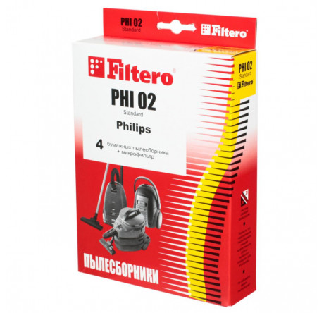 Пылесборник Filtero PHI 02 (4) Standard Filtero - krselo-experts.ru – фото 1