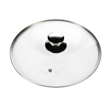 Крышка стеклянная Leran GL26-T metallico 26 см Leran - krselo-experts.ru – фото 1