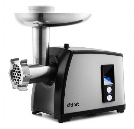 Мясорубка Kitfort KT-2105 серебро/черный Kitfort - krselo-experts.ru – фото 1