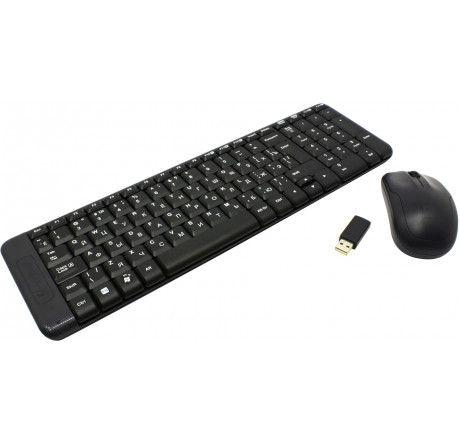 Logitech Wireless Desktop MK220 (920-003169) Комплект (клавиатура + мышь)  Logitech - krselo-experts.ru – фото 1