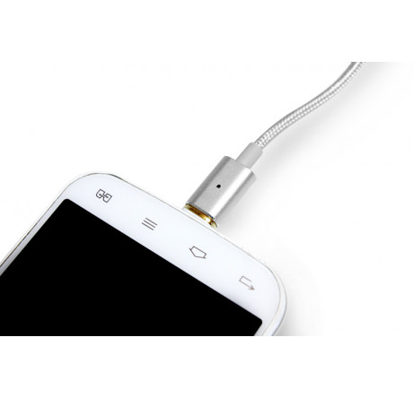 Partner магнитный USB 2.0 - Apple iPhone/iPod/iPad с разъемом 8pin 1.2м нейлон ПР033505 Кабель  PARTNER - krselo-experts.ru – фото 1