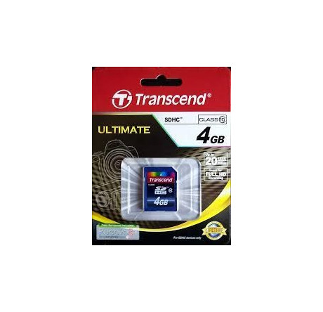Карта памяти SDHC Transcend 4GB (TS4GSDHC10) Transcend - krselo-experts.ru – фото 1