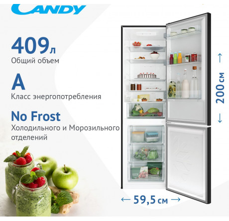 Candy CCRN 6200B Холодильник двухкамерный  Candy - krselo-experts.ru – фото 1