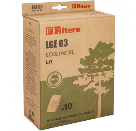 Пылесборник FILTERO LGE 03 (10+фильтр) ECOLine XL Filtero - krselo-experts.ru – фото 1