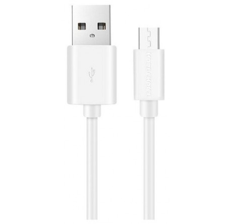 More choice USB 2.1A для micro USB Light 1м белый K13m Дата-кабель  MORE CHOICE - krselo-experts.ru – фото 1