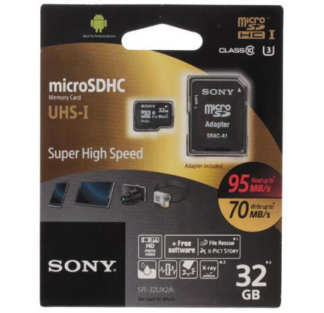 Карта памяти Sony MicroSDHC 32 Gb Class 10 Sony - krselo-experts.ru – фото 1