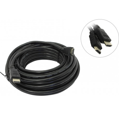 Gembird CC-HDMI4-10M, 10м, v1.4, 19M/19M, черный, позол.разъемы, экран, пакет Кабель HDMI  GEMBIRD - krselo-experts.ru – фото 1