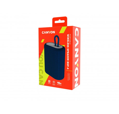 Колонка беспроводная Canyon CNE-CBTSP4BL Bluetooth Speaker BT V5 CANYON - krselo-experts.ru – фото 1